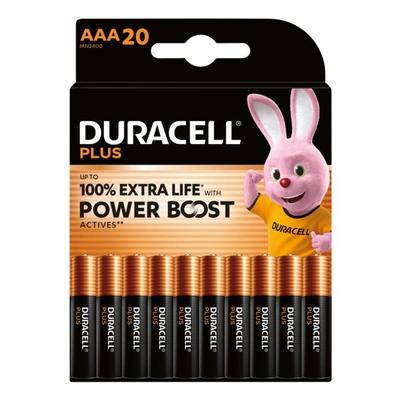 Duracell 20er-Pack Batterien »Plus Power Boost« Micro / AAA, 4.45 cm