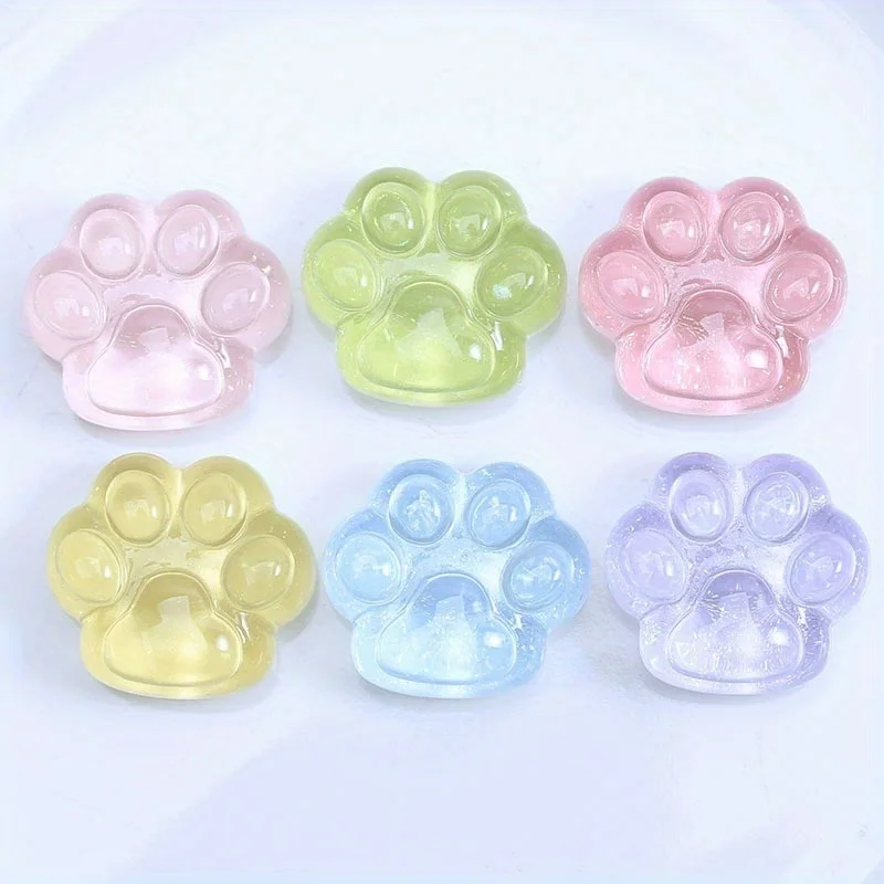 6/3 pièces, décorations en micro-résine en forme de pattes de chat, décorations pour maison de poupée, décorations pour fête, pour jardin, décorations en micro-résine pour micro-paysage, décorations