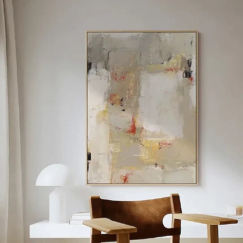 Ölgemälde handgemalt quadratisch abstrakt klassische Gemälde reines handgemaltes Ölgemälde braun modernes hängendes Gemälde schwarz weiß abstrakt für Heimdekoration Gemälde Wandkunst Image