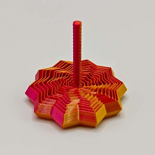 Erweitern Sie das sensorische Zappel-Stern-Dekompressionsspielzeug mit sechseckigem Griff, 3D-gedruckter Begleiter zum Stressabbau, wabenförmiges, wirbelndes Spiraldesign für Konzentration und Image