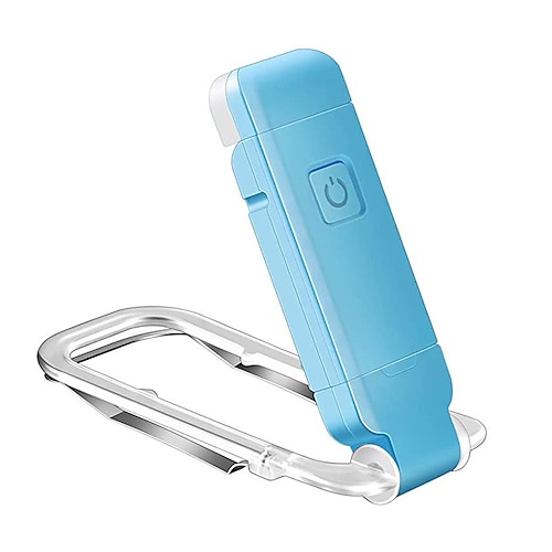 Buchleselampe, LED-Buchlampen zum Anklemmen, Leselampen für Bücher im Bett, kleine Buchlampe für Kinder, wiederaufladbar über USB, 2 Helligkeitsstufen zum Schutz der Augen Image