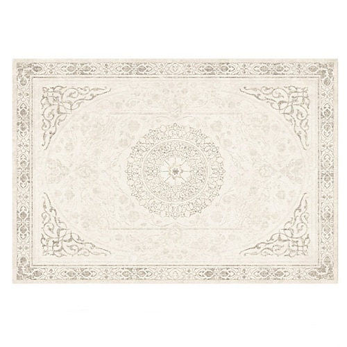 Vintage-Perserteppich, dekorativer rutschfester Teppich aus Kunstkaschmir, weiche Bodenmatte, strapazierfähige Teppiche für den Alltag – perfekt für Familien Haustiere Image