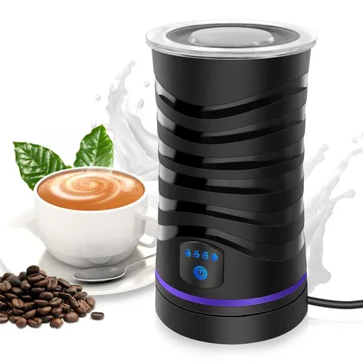4-in-1 Milk Frother Electric, Milk Frother And Warmer for Frothing and Heating Milk Coffee, Home Milk Frother Jar Latte Art Cup