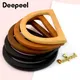 2/4 pezzi 12 cm in legno massello D anello manici borsa telaio per borsa borse in tessuto manico fai da te staffe per cucire fatte a mano borse accessori