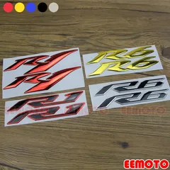 3D Raised Motorcycle Body Side Tank Pad Motorbike Fairing Decals decoration logo Label Emblem Stickers For YZF R1 R6 YZF-R1