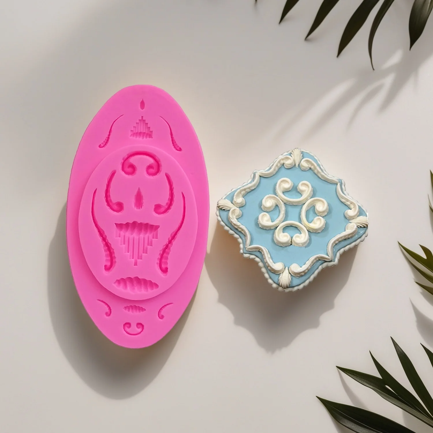 European vintage Silicone Cake Baking Mold Sugarcraft Chocolate Cupcake Baking Mould Resin Tools Fondant Cake Decorating Tools