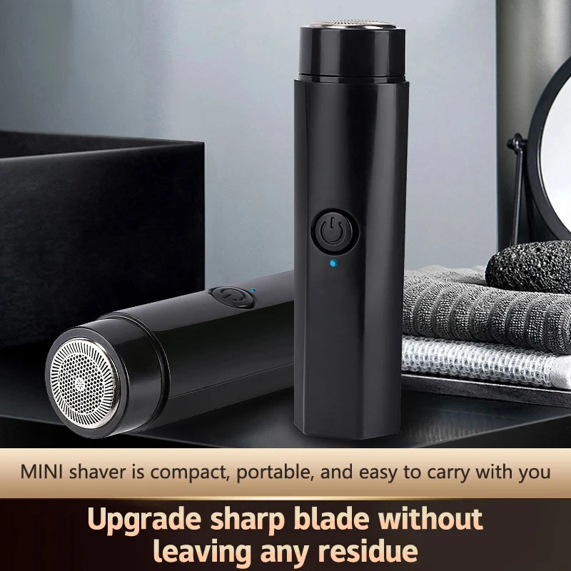 Mini Electric Shaver for Men Portable Electric Razor Beard Knife USB Charging Men