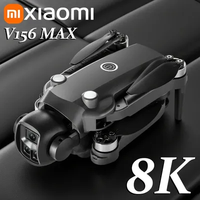 Xiaomi V156 MAX Drone 8K Aerial HD Dual Camera Intelligent Obstacle Avoidance Brushless Power 5G WIFI GPS Screen RC Toy Drone