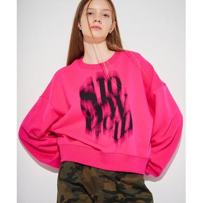slowacid Women's Blurry Crop Sweatshirt