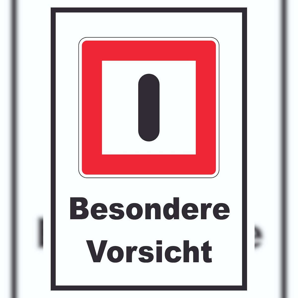 HB-Druck Gebot besondere Vorsicht walten zu lassen Schild mit Text A2 (420x594mm) Image