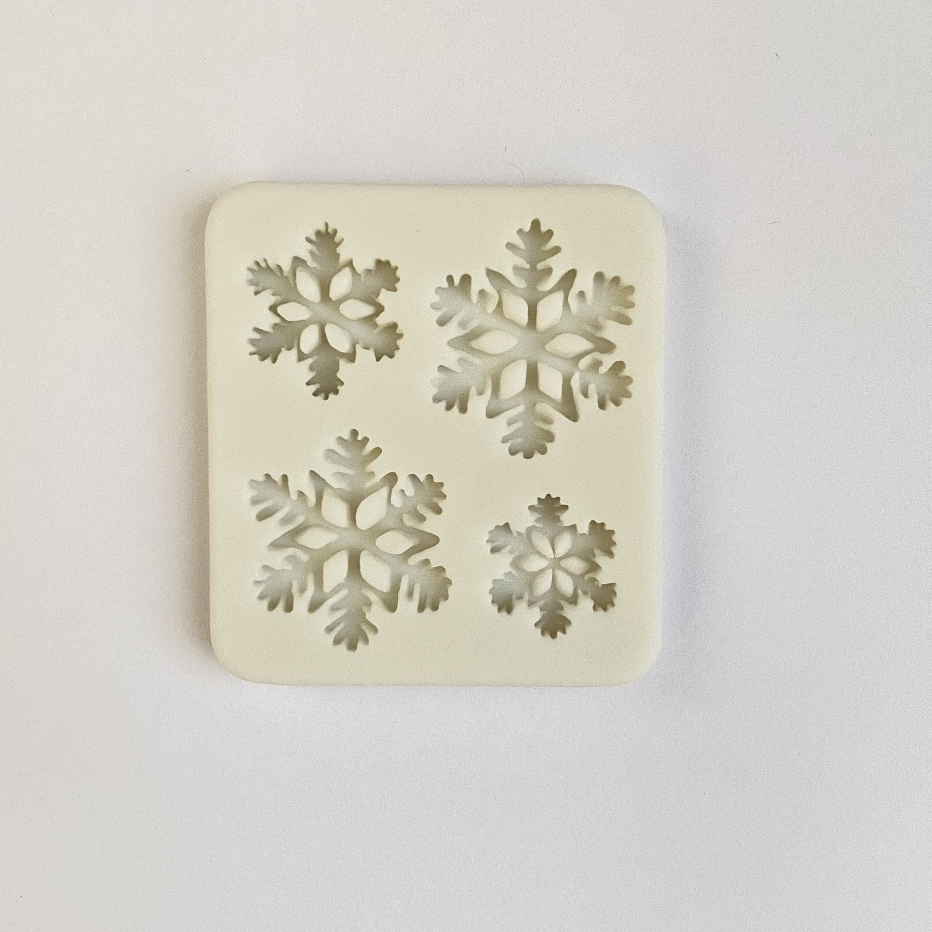 STAMPO VARIETÀ FIOCCHI DI NEVE, Stampo per fondente, Stampo per cioccolato per le feste invernali, Stampo natalizio, Decorazione per cupcake, Stampo p