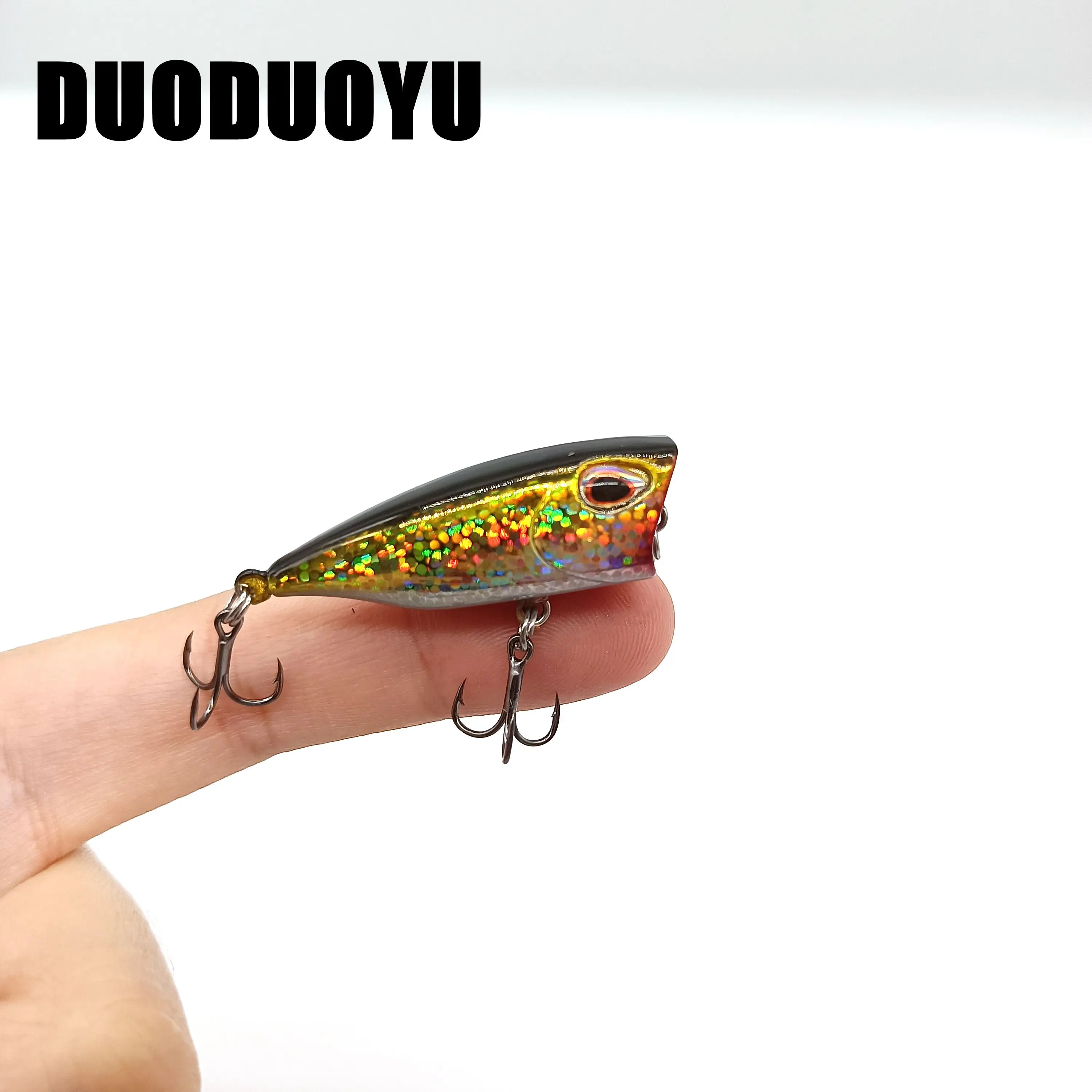 DUODUOYU 1 TEILE/LOS Mini Popper Angeln Locken 3,5g/40mm Top Wasser Künstliche Kleine Harten Köder Scharfen haken Crankbait Wobbler Tackle Image