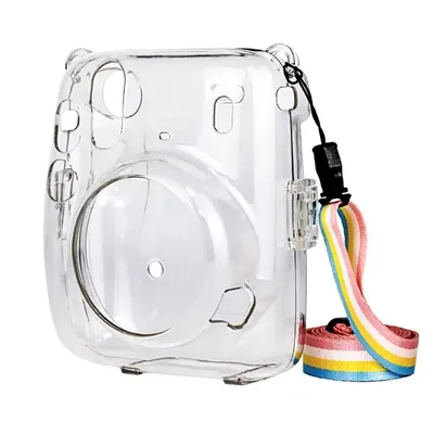 Heißer Verkauf Richwell Tragen Kameratasche mit Riemen Transparente Schutzhülle für Fujifilm Instax Mini 11