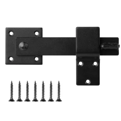 Flip Gate Latch Lock Selbstsicherndes verstellbares Scheunentürschloss Sicherheit Rustikales Torschloss Holzzaun Schrank Schiebetüren Hardware
