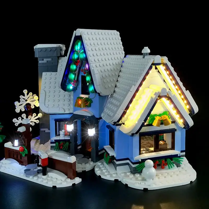 LYBMTWF LED-Beleuchtungsset, kompatibel mit Lego 10293, Santa's Visit Winter Village-Modell (Modellsteine nicht im Lieferumfang enthalten) Image