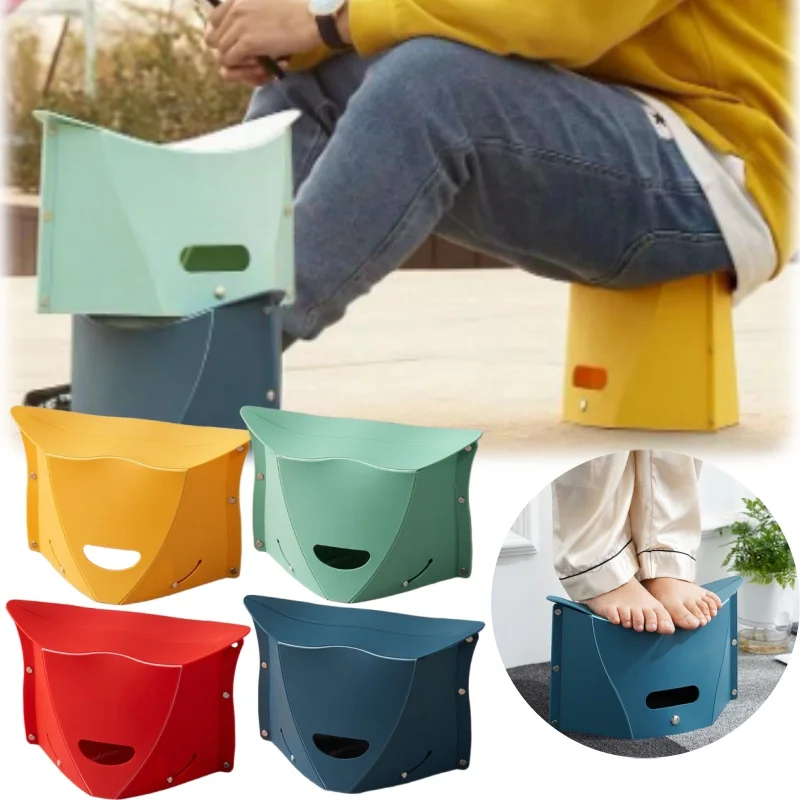 Outdoor Camping Klappstuhl Tragbare Picknick Hocker MIni Lagerung Angeln Wohnzimmer Strand Garten Ultraleichte Möbel Image