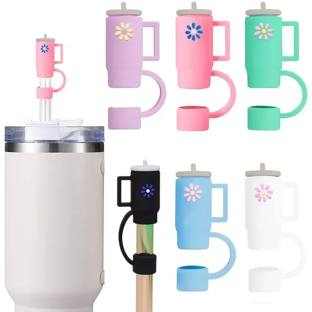 Silikon-Strohhalm-Abdeckkappen, kompatibel mit 10 mm, für Stanley Cup, wiederverwendbare Strohspitzenabdeckungen, Trinkhalme, Stecker, Zuhause, Küche, Party, 2025 Image