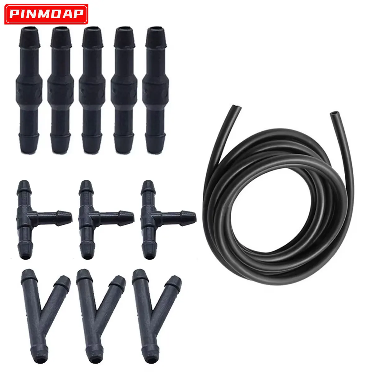 1 Set Auto Spray Rohr Joint Kit Frontscheibe Wischer Waschmaschine Spray Düse 12 stücke Düse Rohr Joint Image