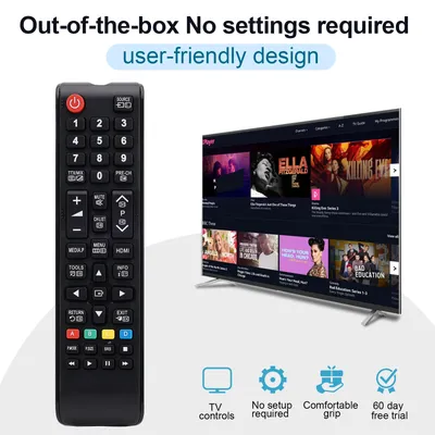 Universelle Fernbedienung als Ersatz für Samsung Smart TV LED LCD HDTV QLED SUHD UHD 4K 3D-TV-Modelle