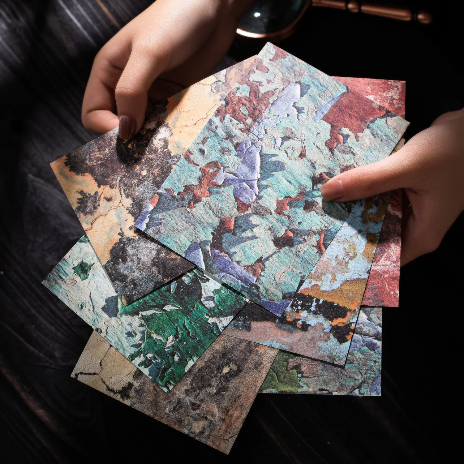 30 Blatt Vintage alte Wand Material Papier Planer dekorative Hand Konto Tagebuch Album Scrap booking Hintergrund papier Image