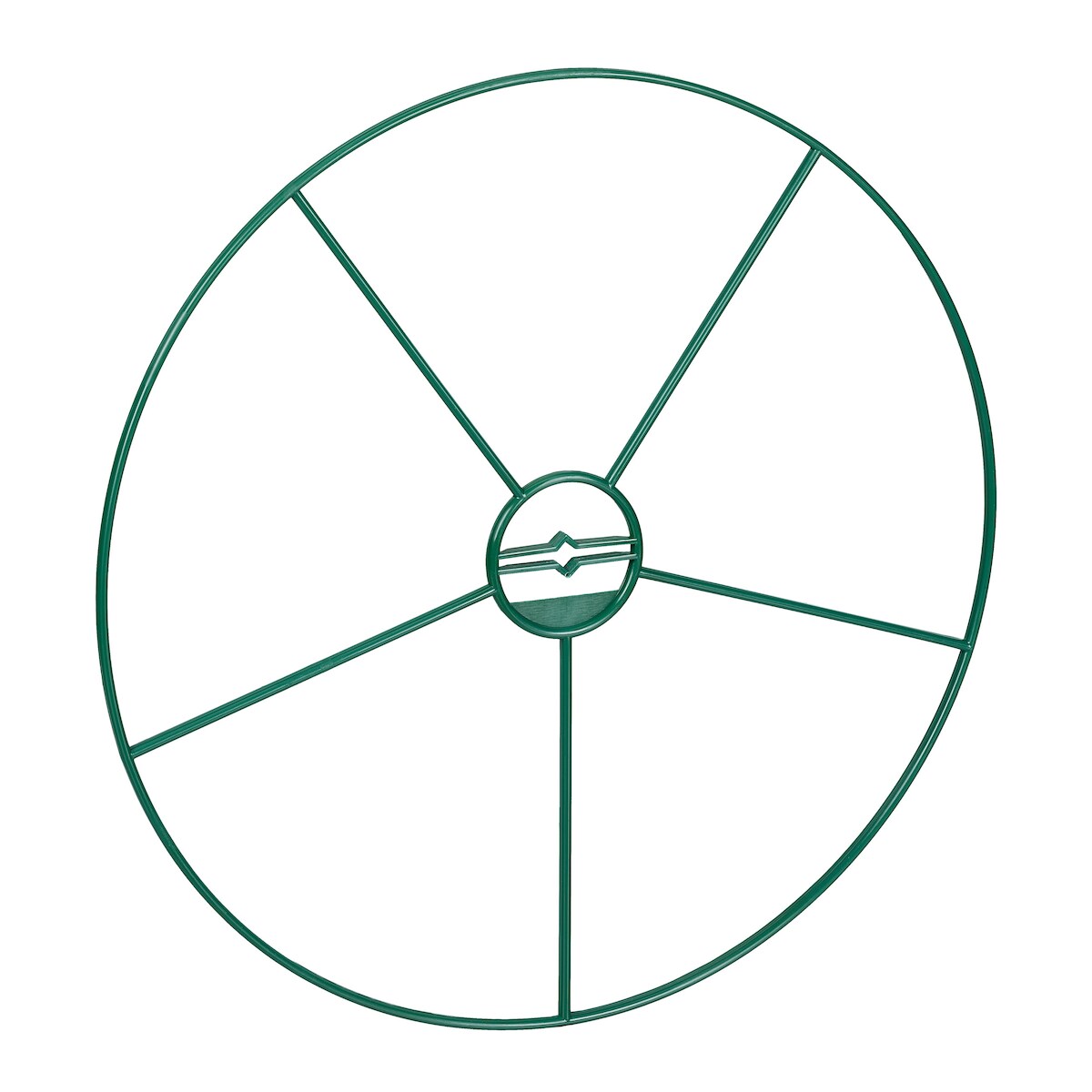 Relaxdays Staudenringe, 6er Set, D: 39 cm, Stauden & Sträucher, runde Halterung, Pflanzenstütze, Kunststoff, dunkelgrün Image