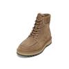 Stiefelette MARC O'POLO "mit Innenzipper", Damen, Gr. 46, grau (schwarz taupe), Obermaterial: 100% Leder (Rind), unifarben, Schuhe