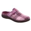 Pantoffel ROHDE "BARI", Damen, Gr. 39, lila, Filz, kariert, klassisch, Schuhe, Hausschuh, Schlappen, Clog, Homeslipper mit Klettverschluss