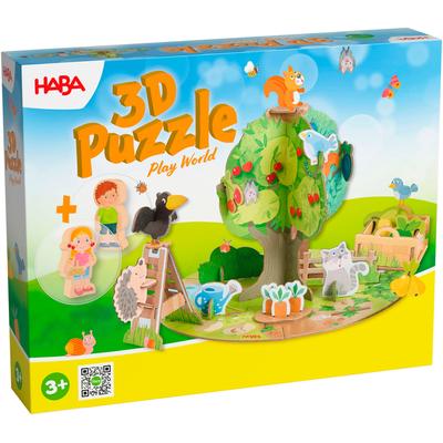 Puzzle HABA "3D Spielwelt Obstgarten", bunt, Puzzles, Kinder, Pappe, Papier, Holz, Motiv Image