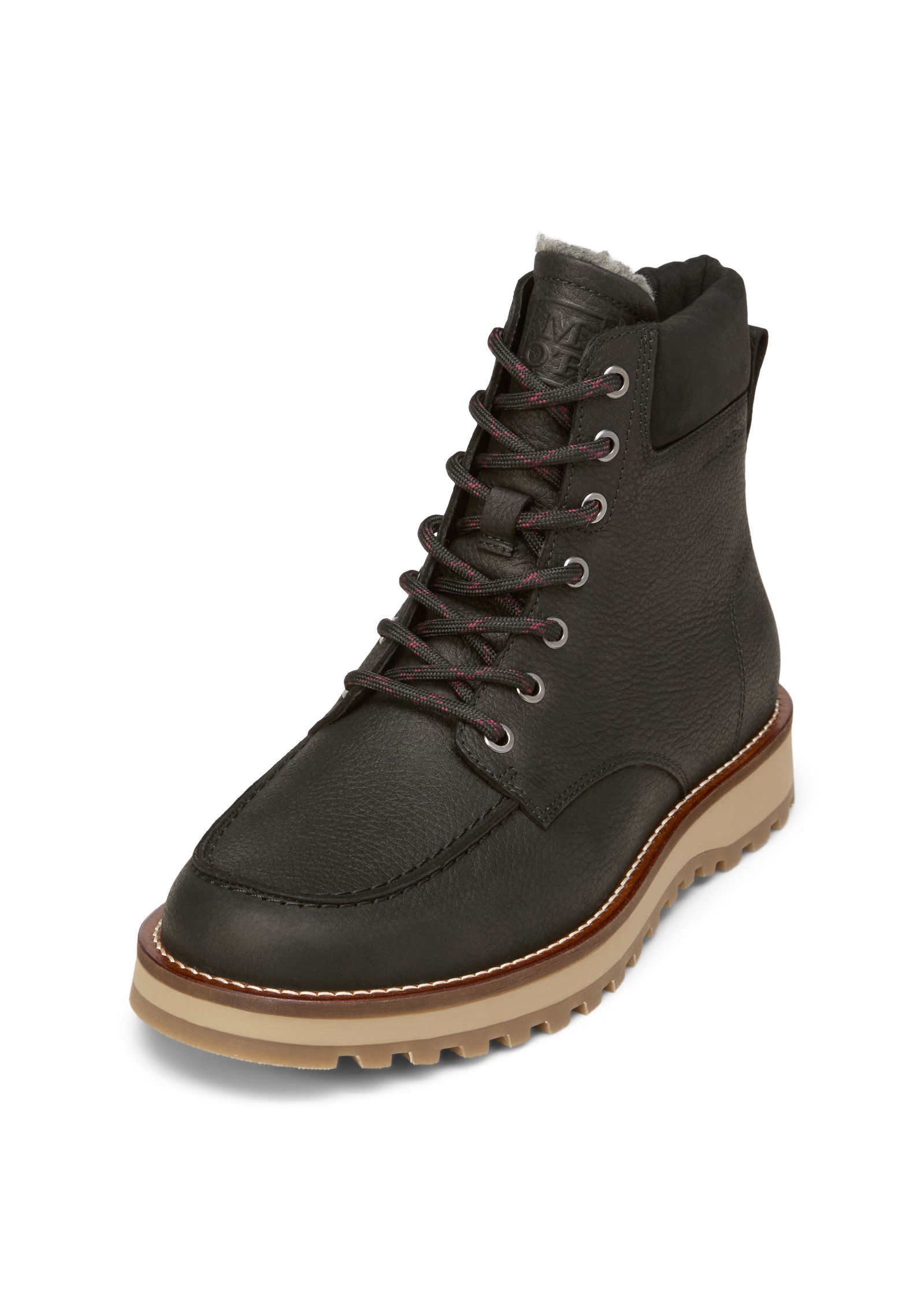 Stiefelette MARC O'POLO "mit Innenzipper", Damen, Gr. 41, schwarz, Obermaterial: 100% Leder (Rind), unifarben, Schuhe Stiefelette