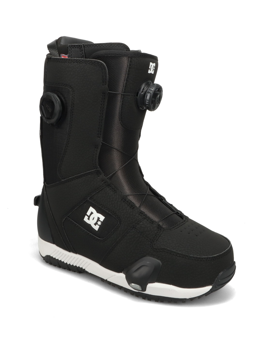 Snowboardboots DC SHOES "Phase Pro Step On" Gr. 12, schwarz-weiß (schwarz, weiß), Schuhe, 12(46), 83.85% Synthetikmaterial, 16.15% Textil