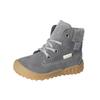 Schnürstiefelette PEPINO "Pepino Stiefelette Leder", Damen, Gr. 27, grau (asphalt), Leder, casual, Schuhe