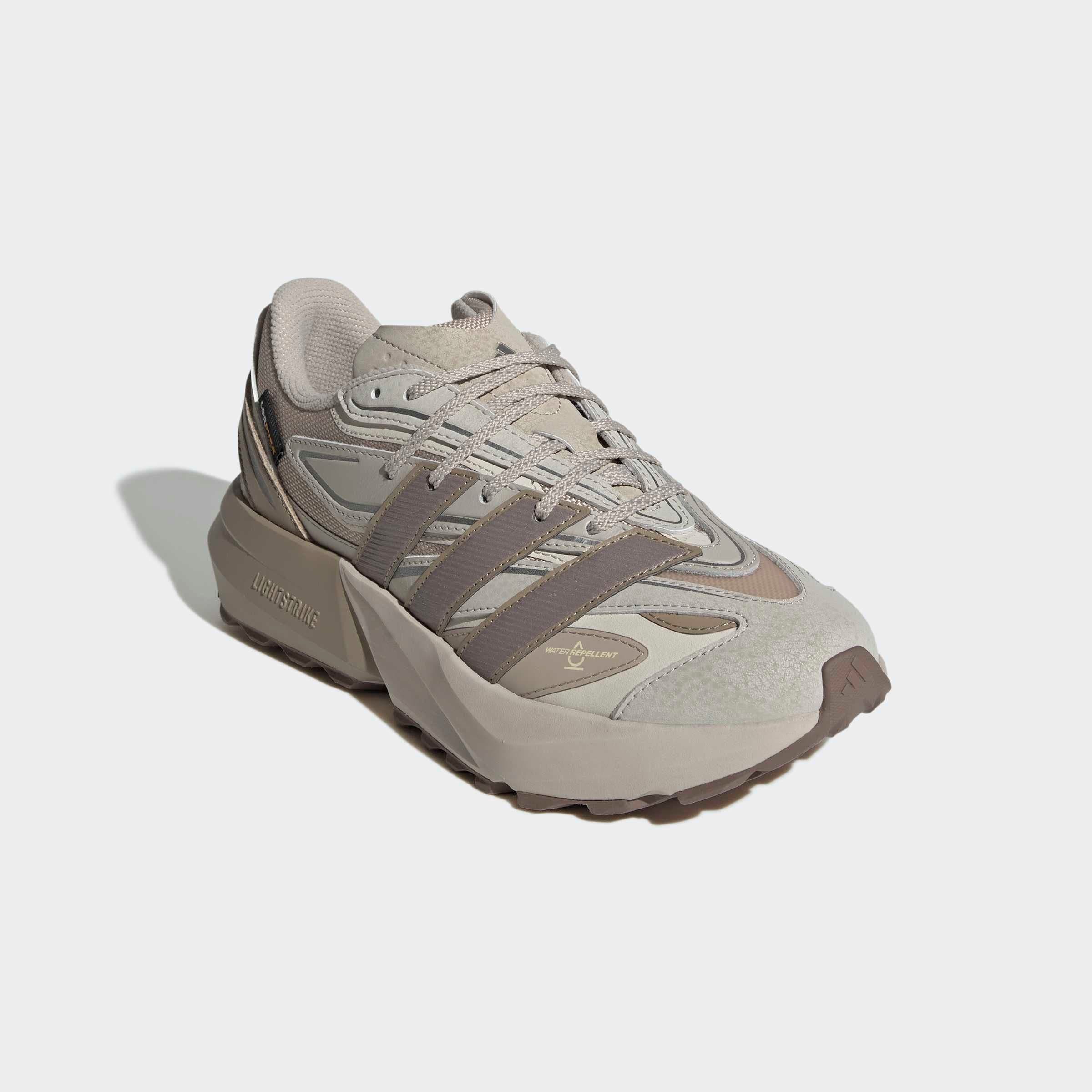 Sneaker ADIDAS SPORTSWEAR "LIGHTBLAZE ATR E", Gr. 38, braun (wonder beige, trace braun, iron metallic), Leder, Synthetik, Textil, Schuhe