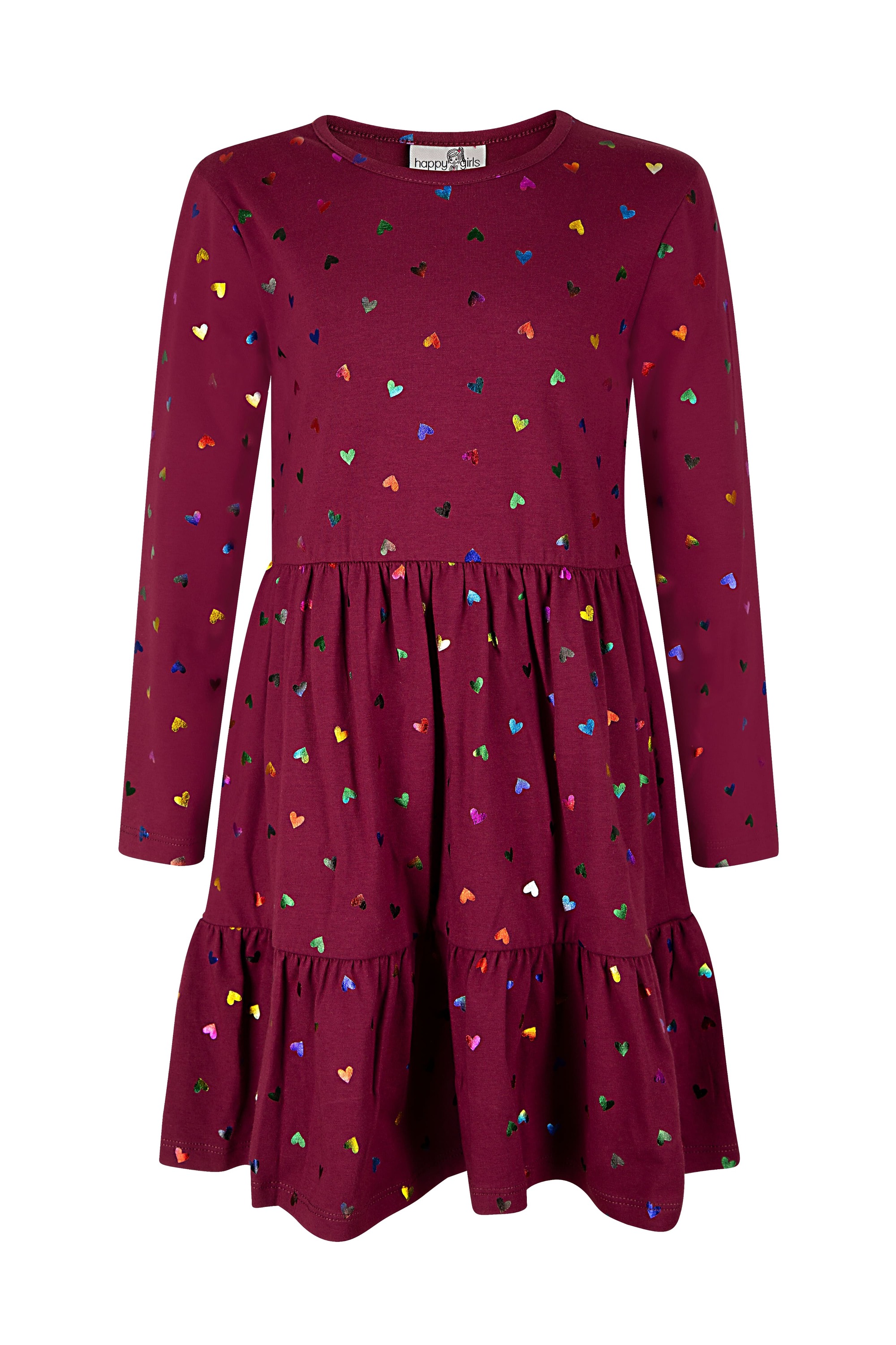 Sommerkleid HAPPY GIRLS "dress", Mädchen, Gr. 98, EURO-Größen, berry, Stoff, 100% Baumwolle, normal, Kleider Image