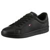 Sneaker TOMMY HILFIGER, Kinder, Gr. 32, schwarz, Lederimitat, modisch, Schuhe, Konfirmationsschuh, Kommunionsschuh mit Logoverzierung