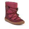 Barfußschuh FRODDO "BAREFOOT TEX TRACK", Kinder, Gr. 31, rot (bordeaux pink grau), Veloursleder, Textil, colorblocking, sportlich, Schuhe, Snowboots, Winterstiefel mit TEX-Membrane