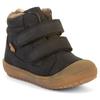 Lauflernschuh FRODDO "OLLIE WOOL TEX", Kinder, Gr. 25, blau (dunkelblau), Nubukleder, klassisch, Schuhe, Winterstiefel, Klettschuh mit Wollfutter