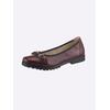 Slipper CAPRICE, Damen, Gr. 37, rot (bordeaux), Glattleder, Lackleder, sportlich, Schuhe