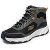 Trekkingschuh SKECHERS "HILLCREST 2.0", Herren, Gr. 46, grün (oliv, schwarz), Lederimitat, Textil, casual, Schuhe, Schnürboots, Freizeitschuh, wasserabweisend