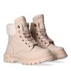Schnürboots TOMMY HILFIGER, Kinder, Gr. 26, beige, Synthetik, Textil, modisch, Schuhe, Winterboots, Schnürstiefel mit Blockabsatz