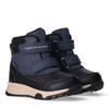 Winterboots TOMMY HILFIGER, Kinder, Gr. 32, schwarz (schwarz, blau), Synthetik, Textil, sportlich, Schuhe, Snowboots, Babystiefel mit Warmfutter
