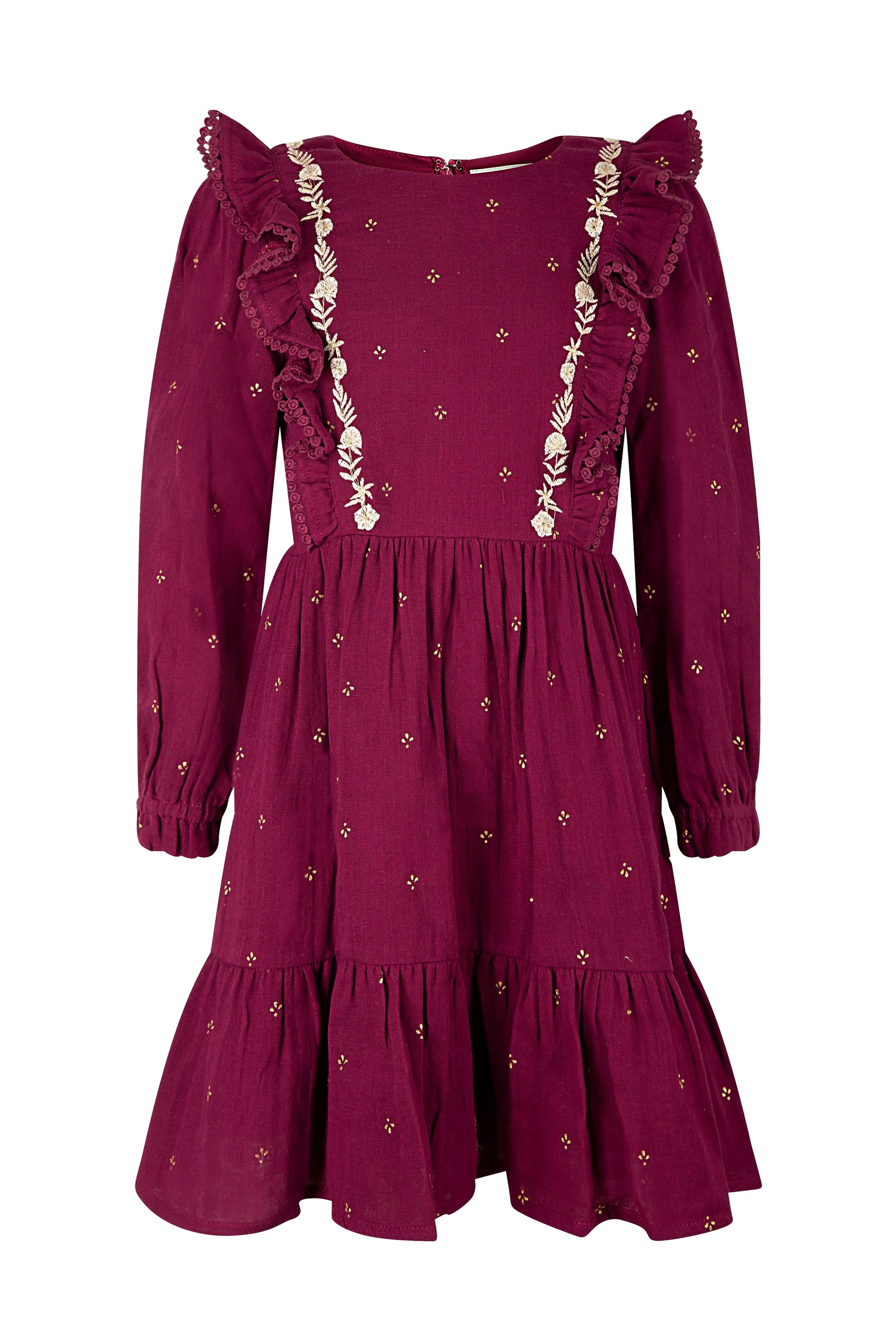 Sommerkleid HAPPY GIRLS "dress", Mädchen, Gr. 134, EURO-Größen, berry, Stoff, 100% Baumwolle, normal, Kleider Image