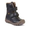 Winterstiefel FRODDO "LINZ WOOL TEX HIGH", Kinder, Gr. 28, blau (dunkelblau), Glattleder, klassisch, Schuhe, Klettstiefel, Snowboots mit Wollfutter