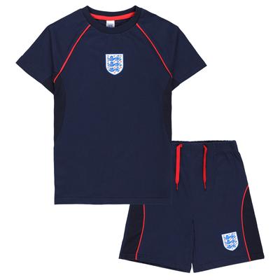 England Kurzer Pyjama – Marineblau – Kinder Image