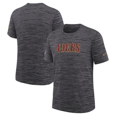 Nike Sideline Velocity Dri-FIT T-Shirt für Jugendliche, Heather Black, San Francisco 49ers 2025 Rivalries Collection Image
