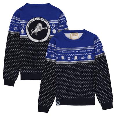 Millwall Weihnachtspullover – Marineblau – Kinder Image
