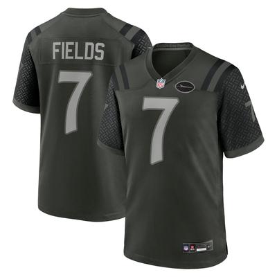 Herren-Nike Justin Fields Gotham Green New York Jets 2025 Rivalries Collection Spieltrikot Image