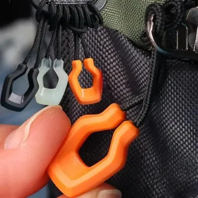 6 stücke Leucht Zipper Reisetasche Zipper Anti-verlust Anker Lanyard Outdoor Zelt Rucksack Kleidung Pull Ring Ersatz Clip Zipper