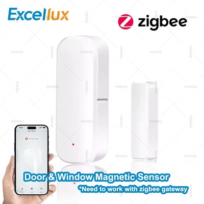 Zigbee Door Window Sensor Smart Security Alarm Open Closed Detectors Home Anti-theft Door Contact Sensor Need Zigbee Gateway Z2M