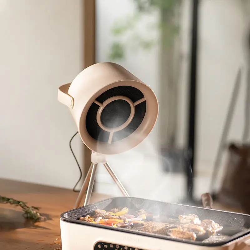 2025 New Portable Exhaust Fan Small Kitchen Hood Extractor Barbecue USB Supply Desktop Range Hoods Mini Suction Cooker Hood