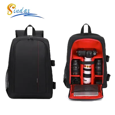 Große Kapazität DSLR Rucksack Video Digitale DSLR Kamera Tasche Multifunktionale Wasserdichte Kamera Foto Tasche Fall für Nikon Canon
